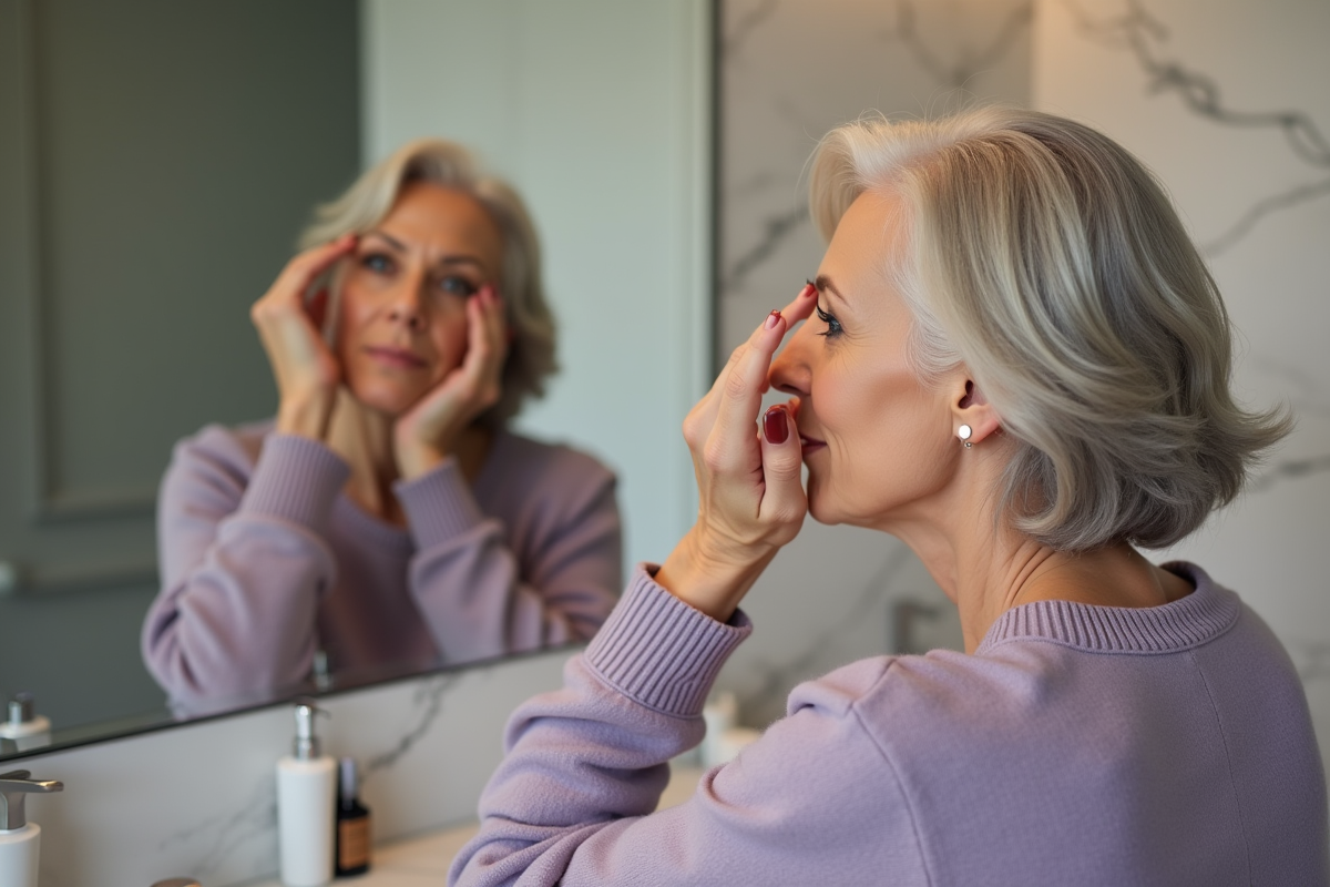 Fard à paupières idéal pour yeux matures et tombants